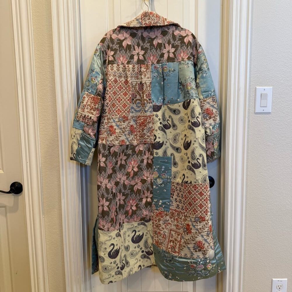 Free People Golden Hour Patchwork Jacquard Coat - Picture 6 of 9
